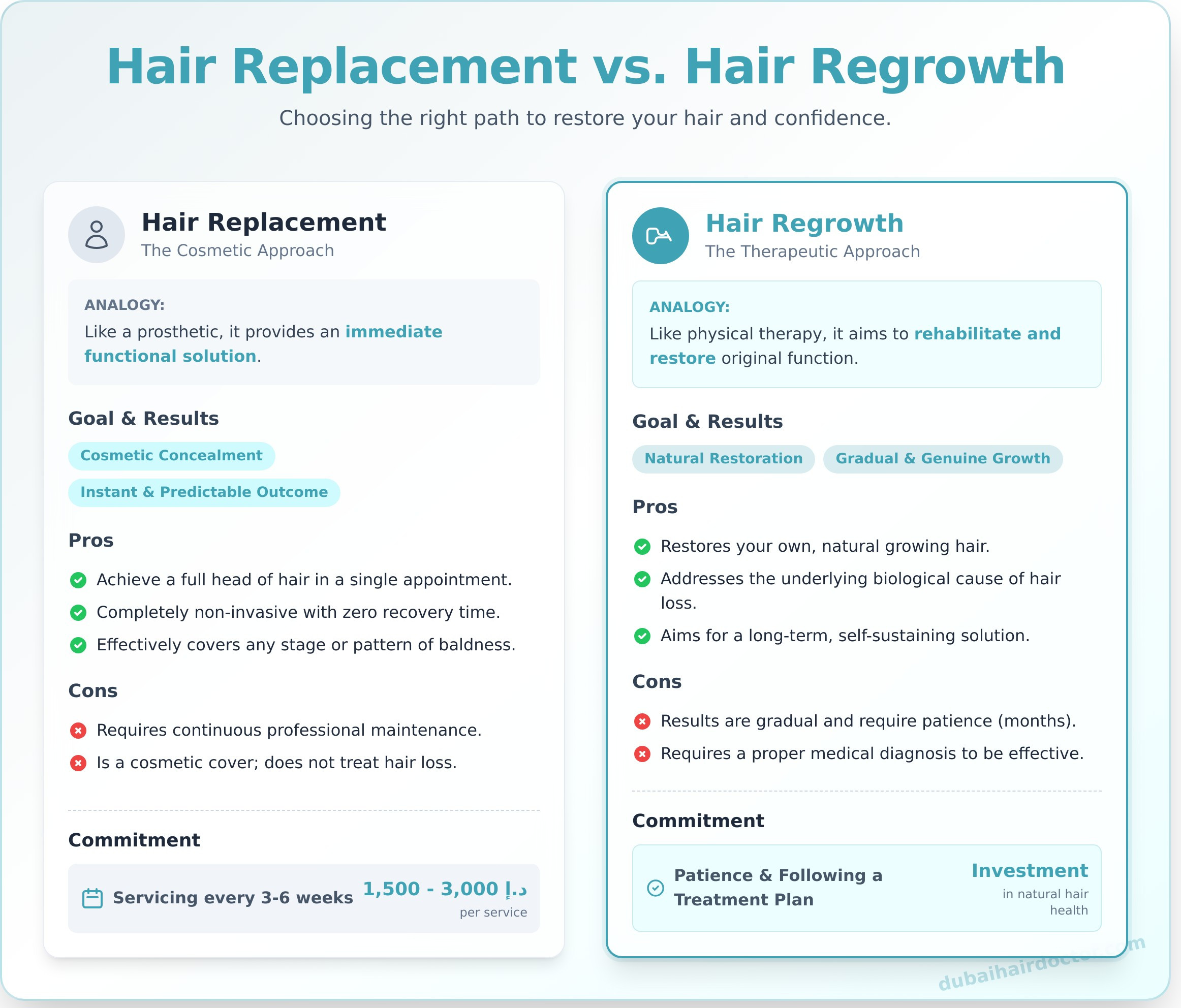 Iconic Hair Care & Hair Replacement Centers in Dubai: A 2026 Guide - Infographic