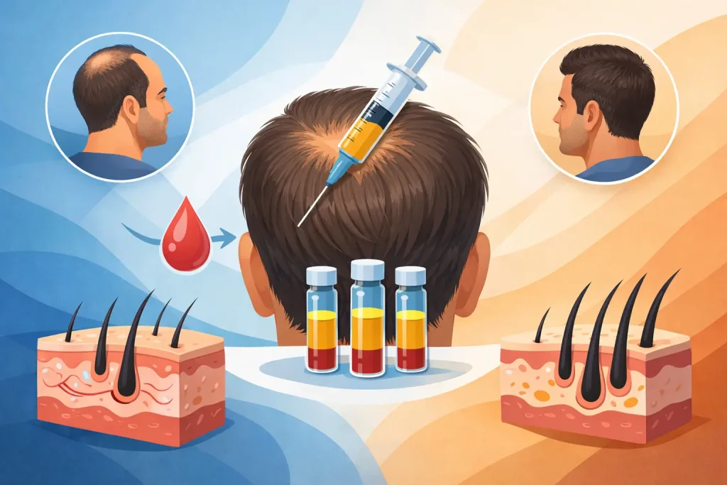 PRP Hair Restoration Before After Results