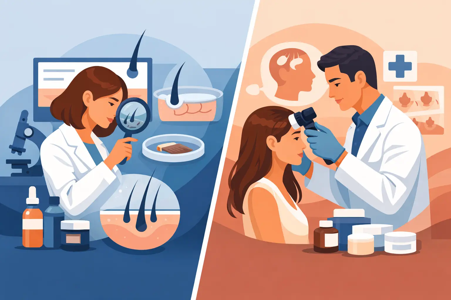 Trichologist vs Dermatologist for Hair Loss