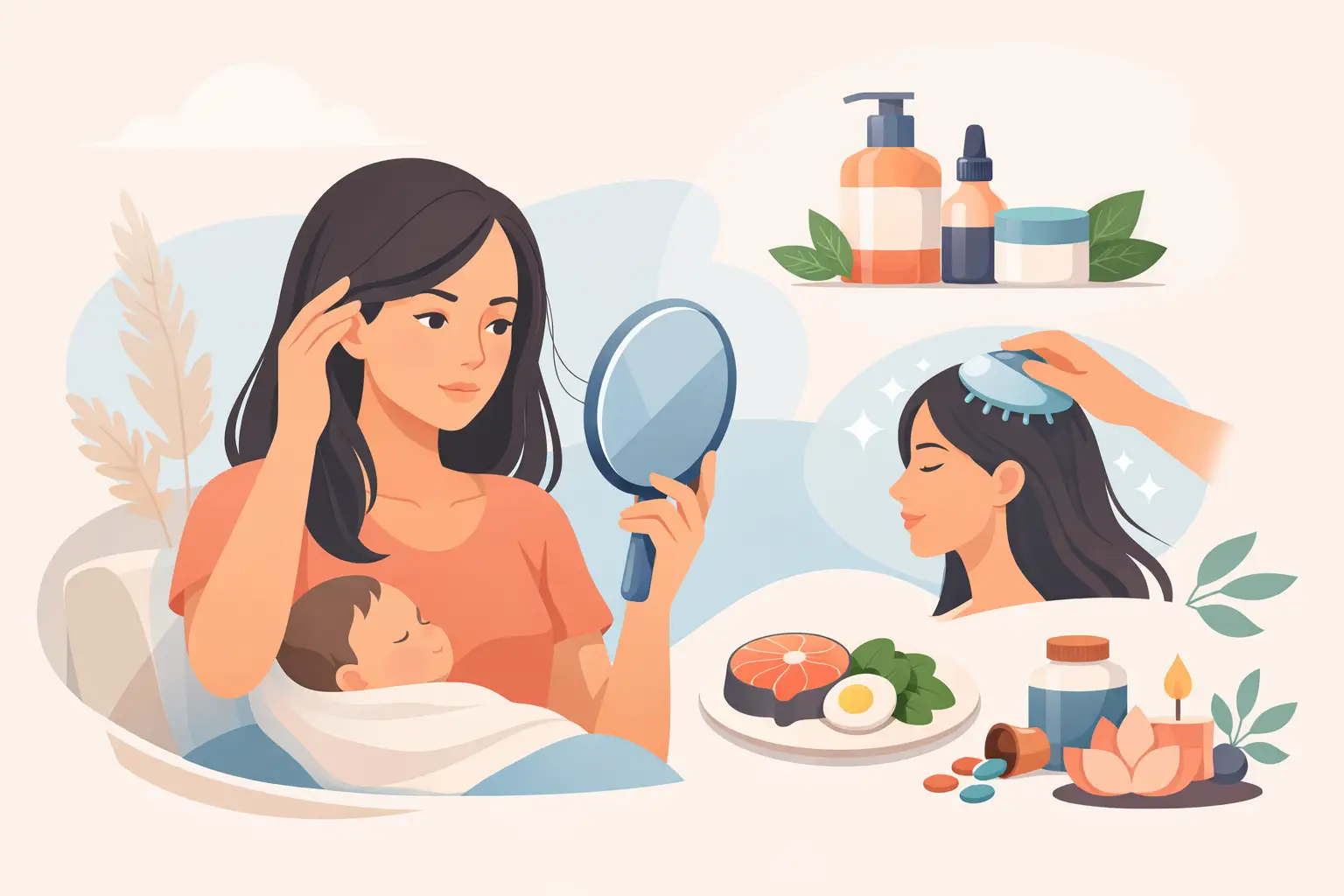 Postpartum Hair Loss Solutions That Put You First