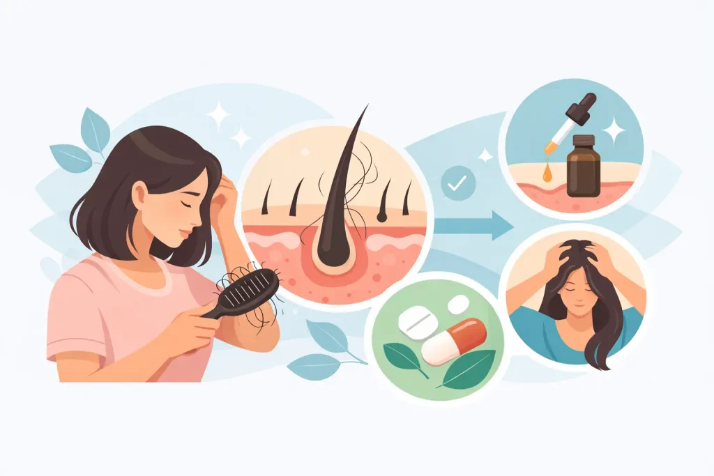 Women’s Best Hair Fall Treatment: What Works